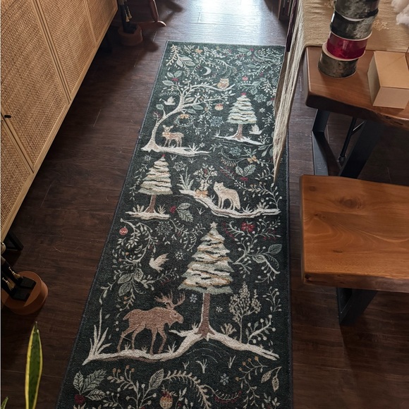 Ruggable Forest Animal Pattern Runner Rug - Picture 1 of 2